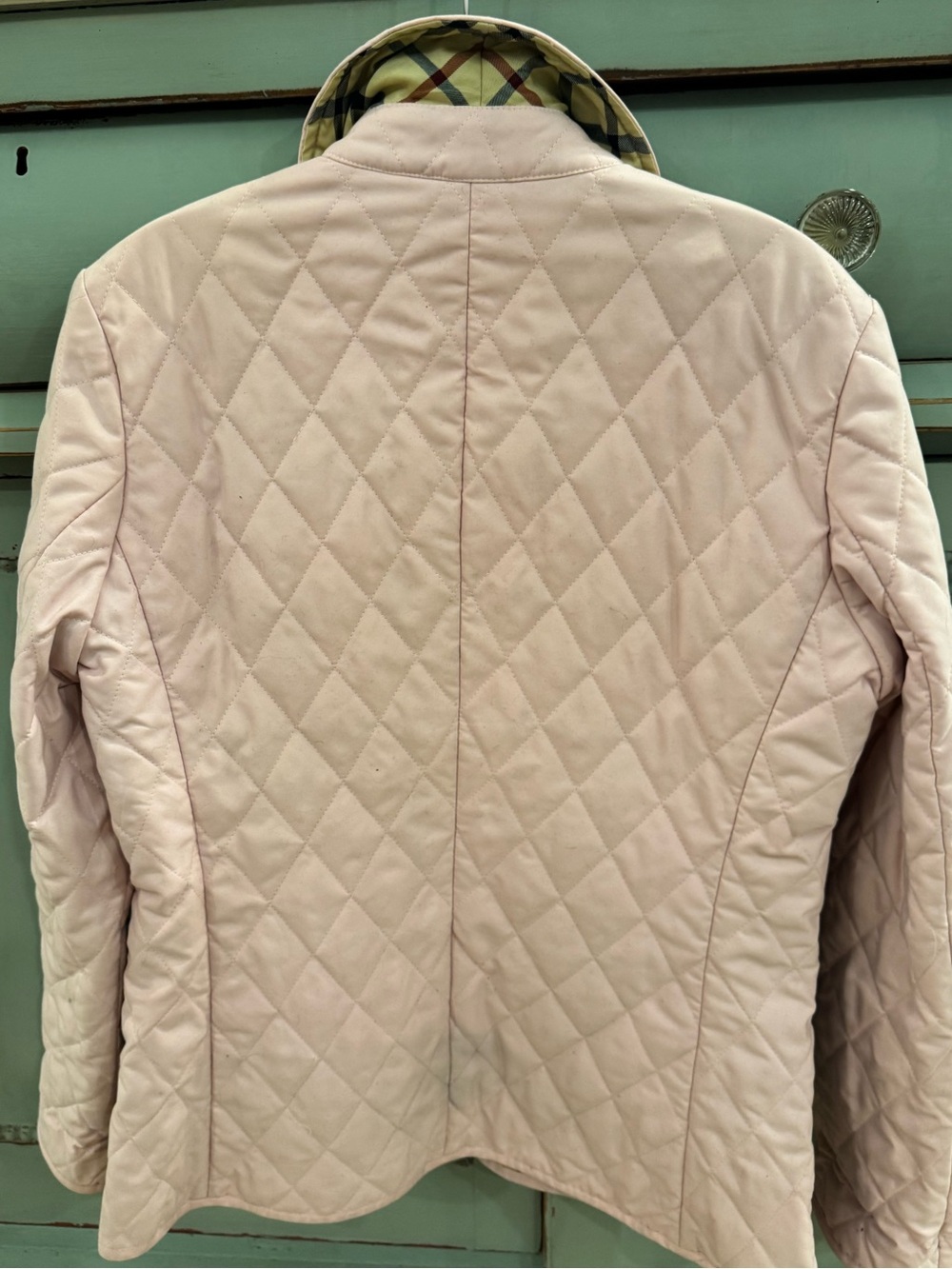 Brooks Brothers Light Pink Quilted Barn Field Quilted Jacket Size 2 - Picture 2 of 7